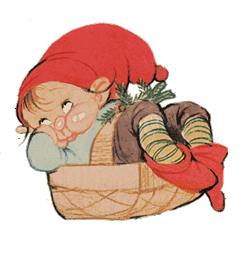 Kort - Christels Nisse i lys fletkurv